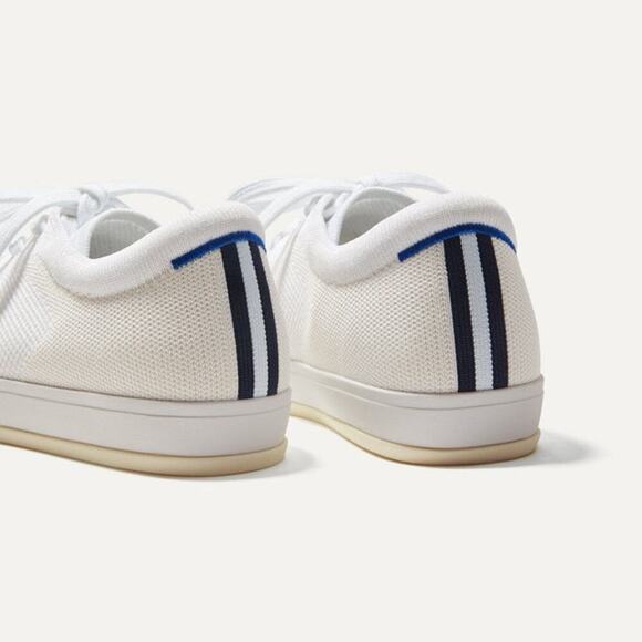Rothy’s The Lace Up Sneaker Soft Flexible Upper Bright White Size W11.5 NWOB - Picture 4 of 10